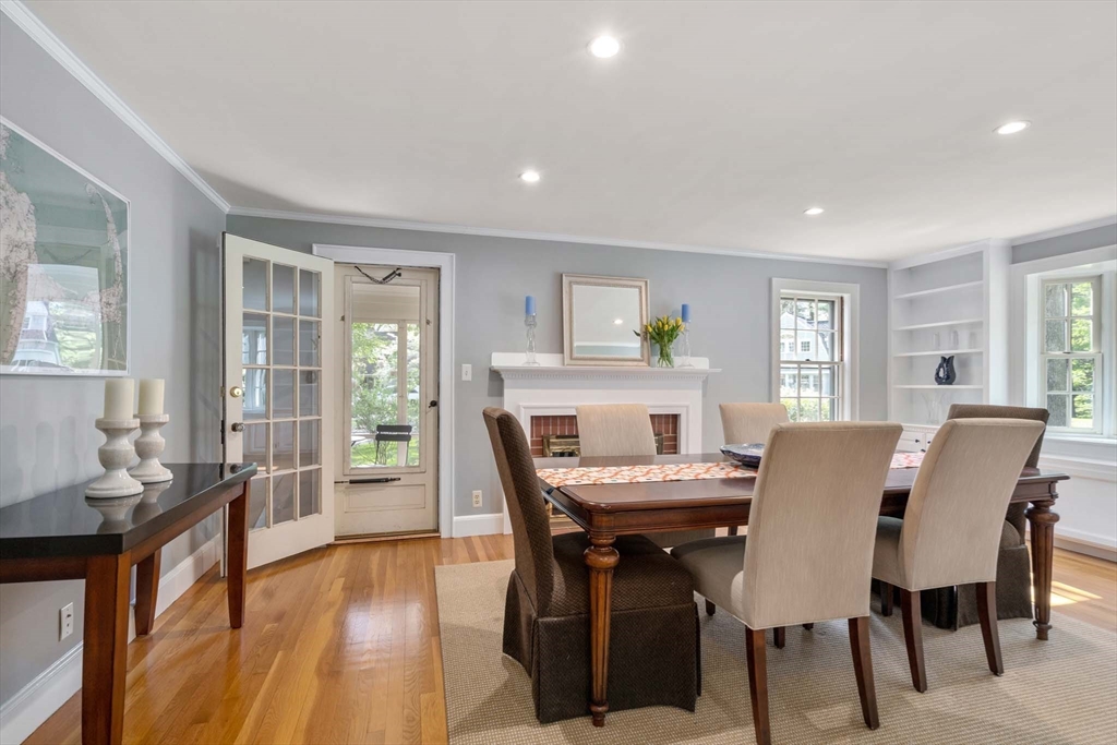 92 Parker Road Wellesley, MA 02482 - Photo 10 of 39 a view of a dining room with furniture window and wooden floor
