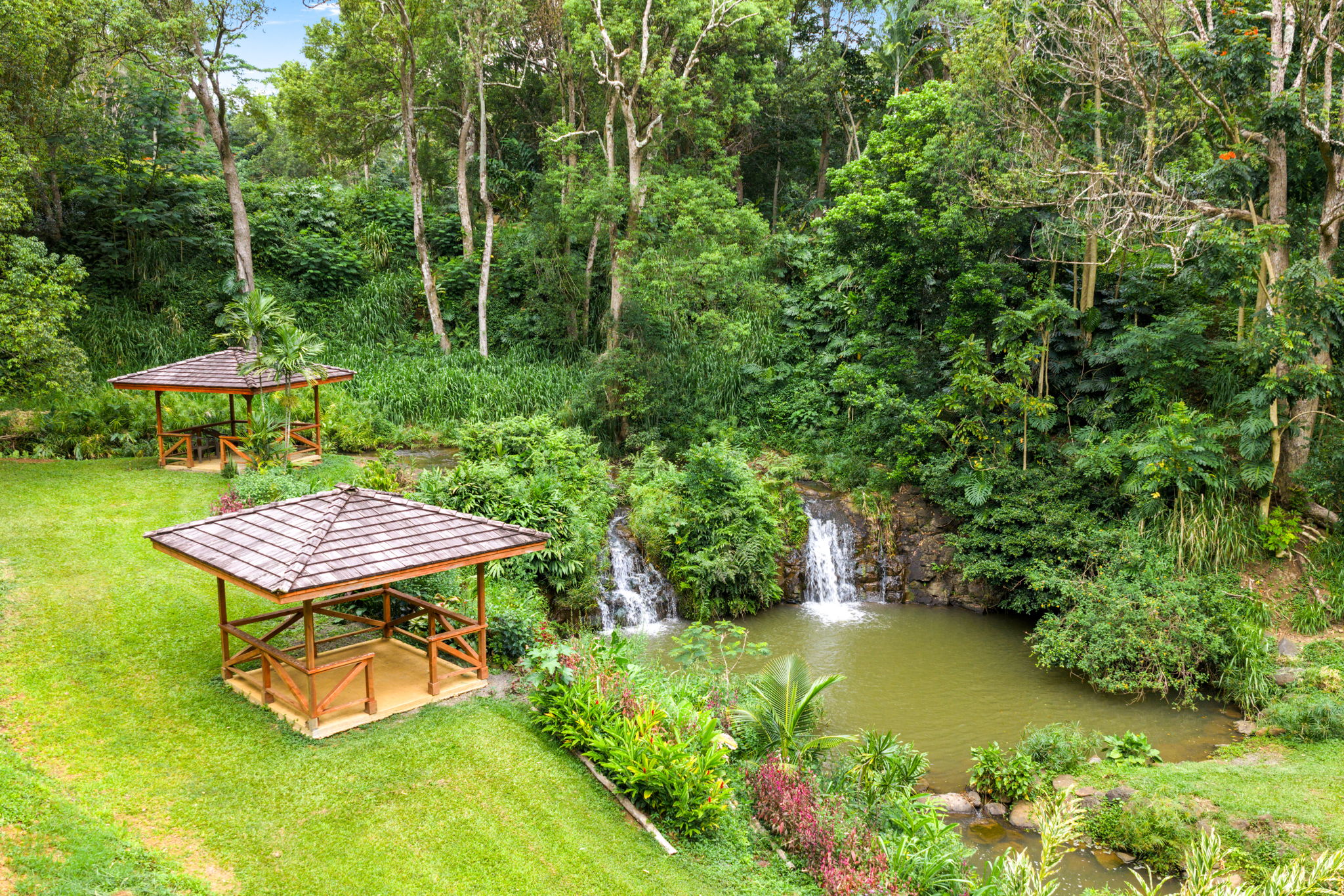 83 B Hauiki Road Kapaa, HI 96746 - Photo 1 of 30 a garden view with a seating space
