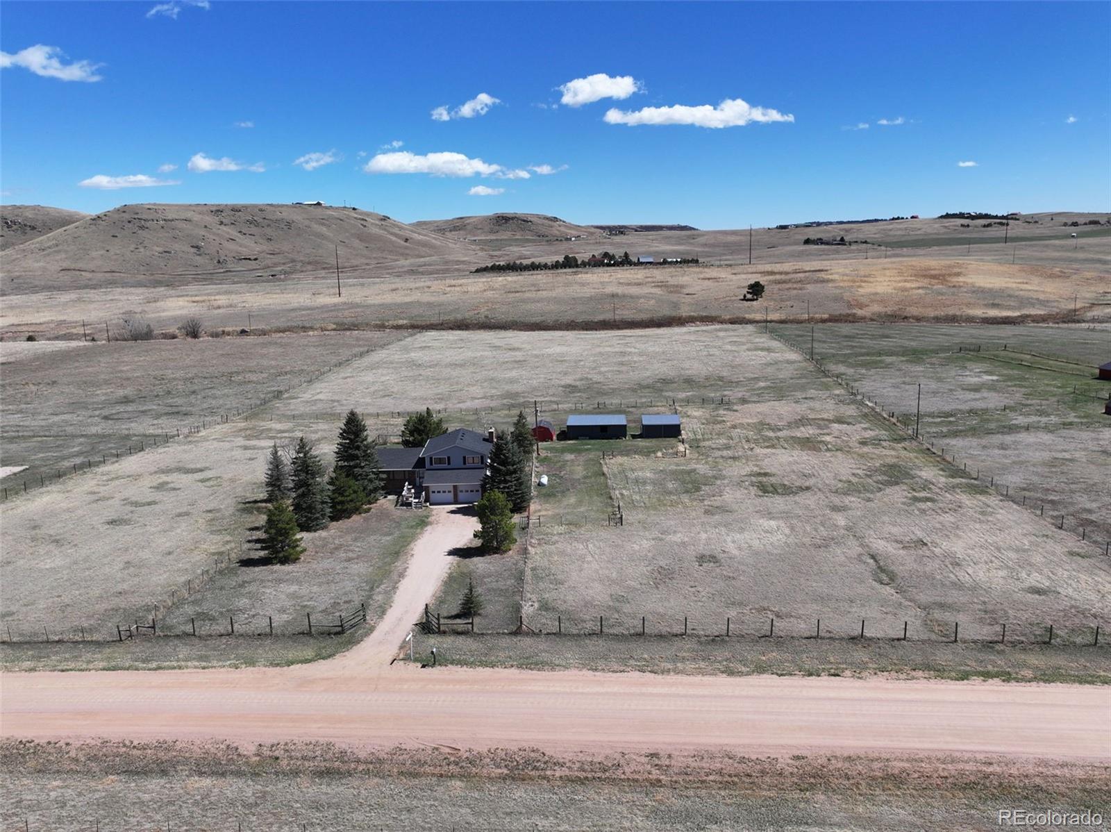12360 South Mesa View Road Larkspur, CO 80118 - Photo 25 of 50 a view of a yard next to a building