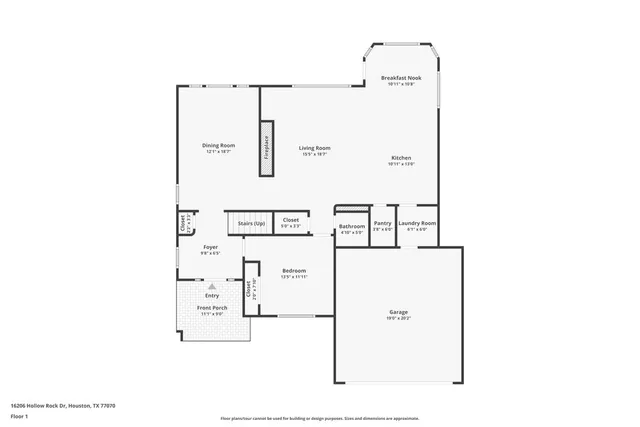$2,300 | 16206 Hollow Rock Drive, Houston, TX 77070