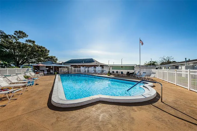 a view of a water with an outdoor space