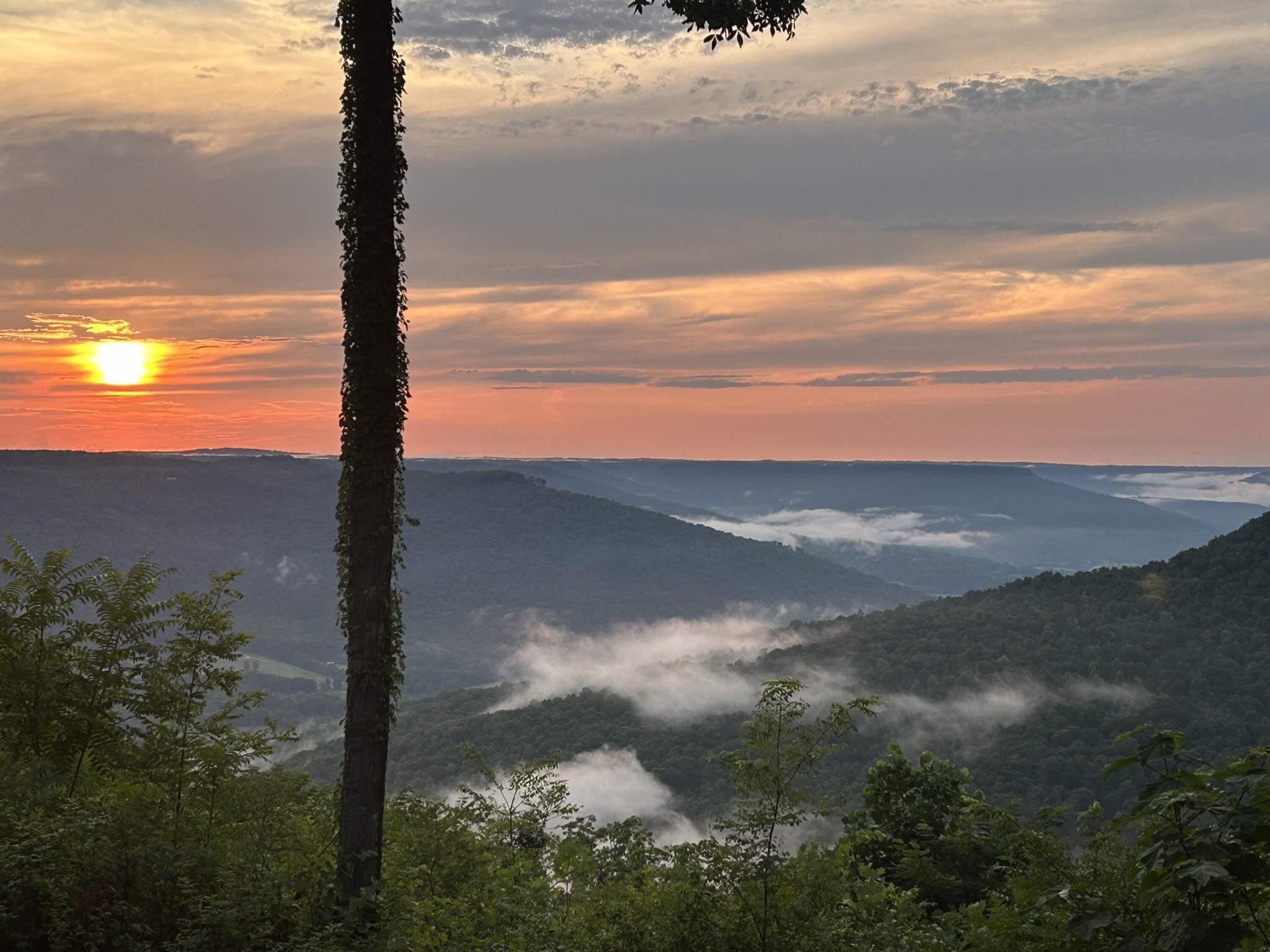 a view of lake with mountain