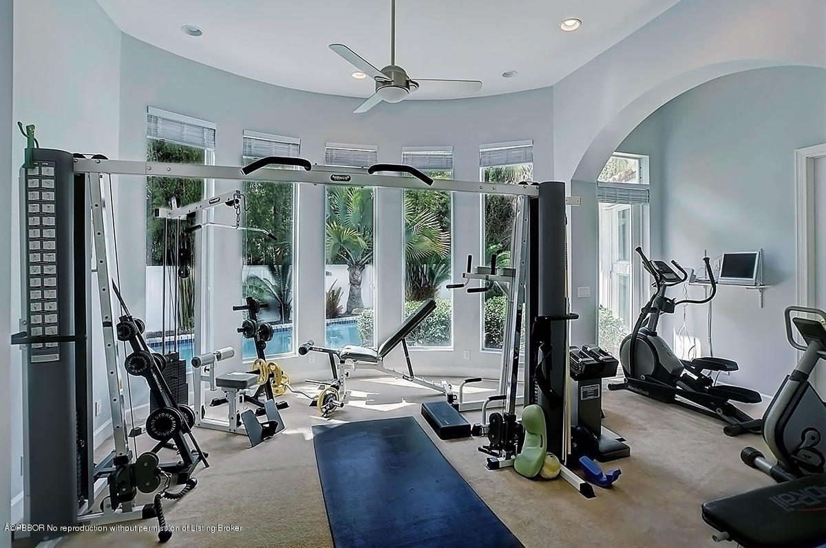 2570 Hampton Bridge Road Delray Beach, FL 33445 - Photo 18 of 40 a view of a room with gym equipment