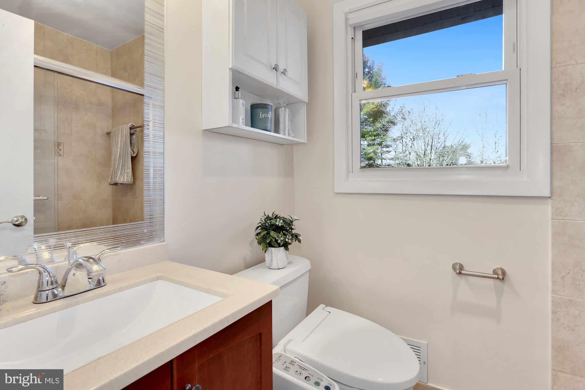 2032 Greenwich Street Falls Church, VA 22043 - Photo 13 of 26 a bathroom with a sink vanity mirror and toilet
