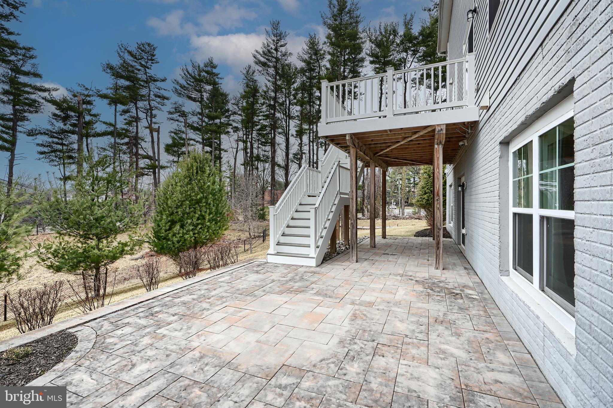 3308 Shopo Road Baltimore, MD 21208 - Photo 100 of 106 Stairs to the Large Paved Patio