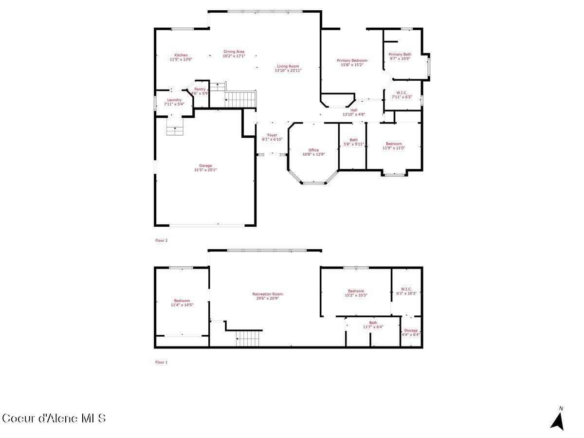 2447 East Garwood Road Hayden, ID 83835 - Photo 56 of 56 Floor plan (1)
