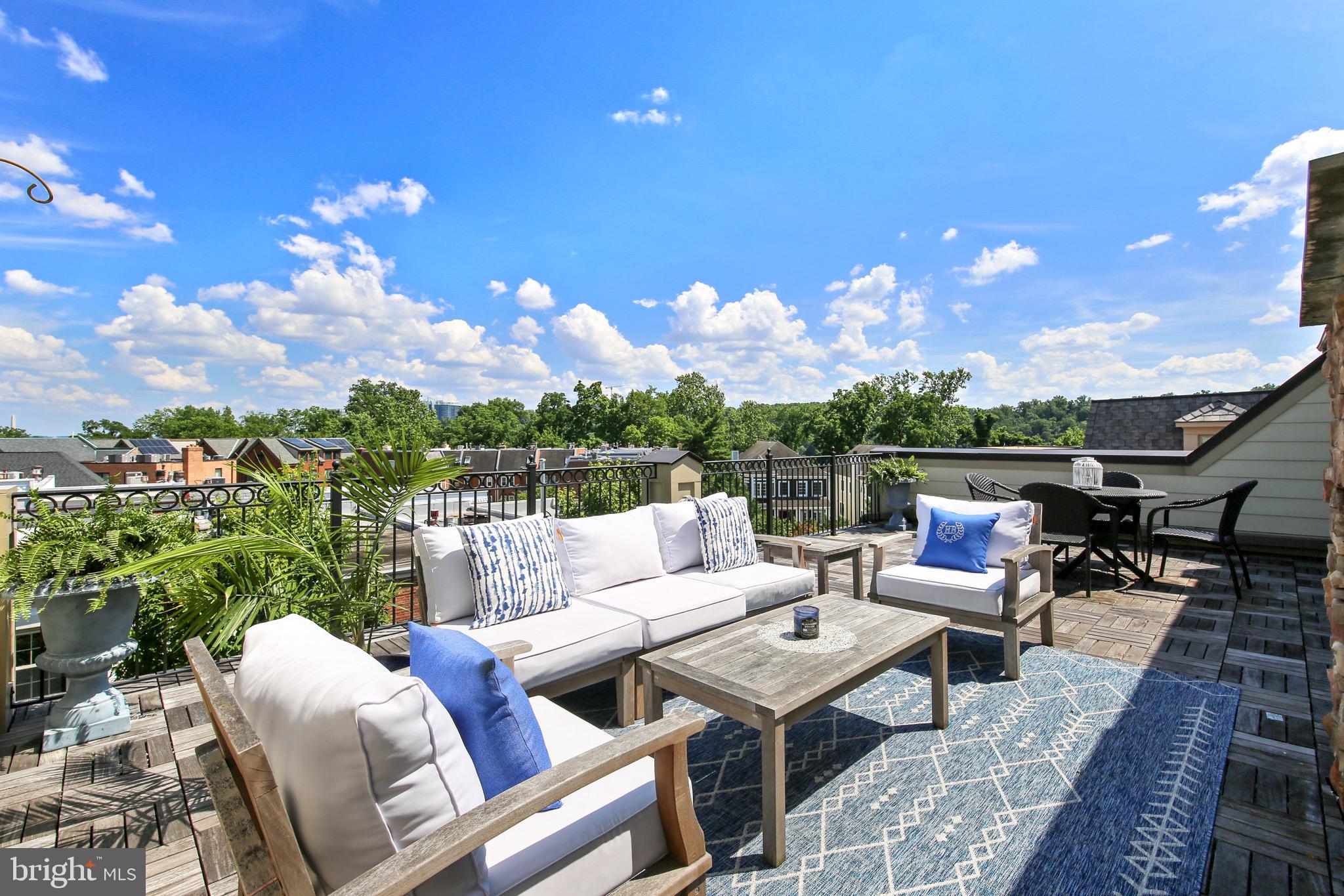 1411 Ridgeview Way Washington, DC 20007 - Photo 28 of 43 Rooftop Deck w Views of Washington Monument