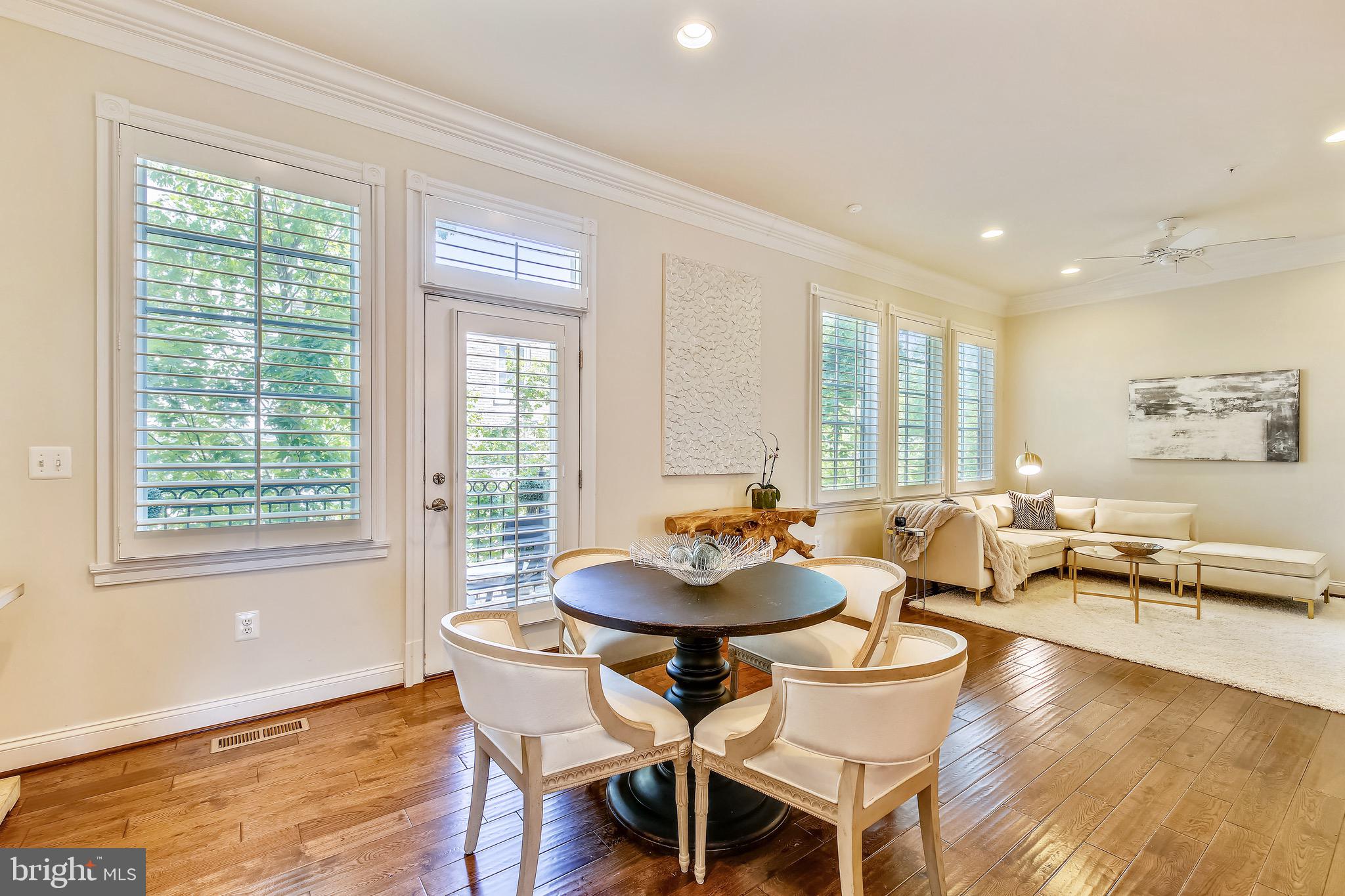 1411 Ridgeview Way Washington, DC 20007 - Photo 7 of 43 Breakfast Table Space with Access to Balcony