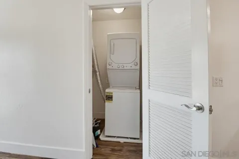 a bathroom with a mirror
