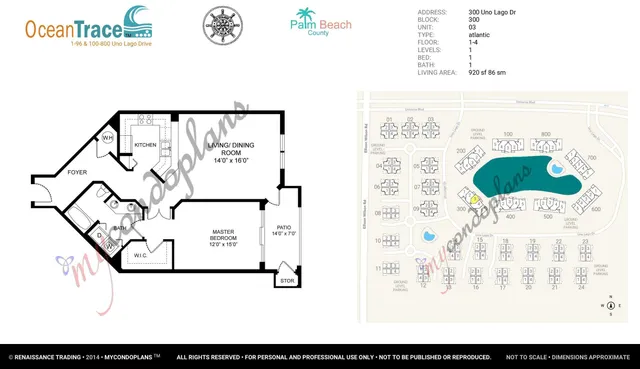 $3,300 | 300 Uno Lago Drive, Unit 303, Juno Beach, FL 33408
