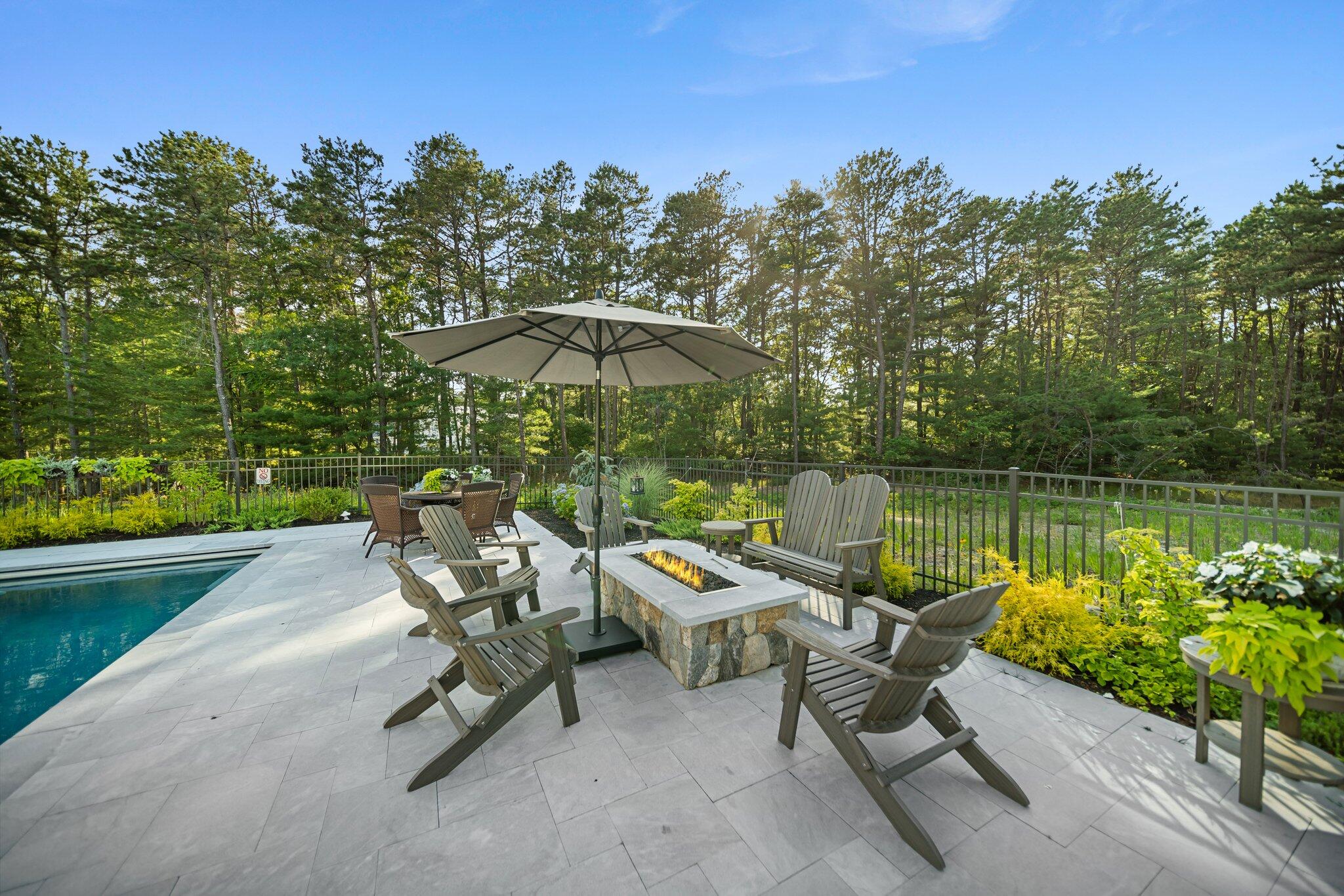 444 Vineyard Road Cotuit, MA 02635 - Photo 40 of 59 Pool w Firepit