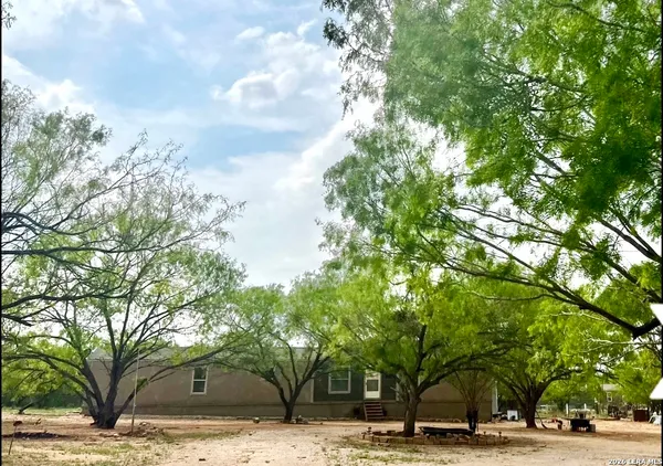 a view of a road with trees