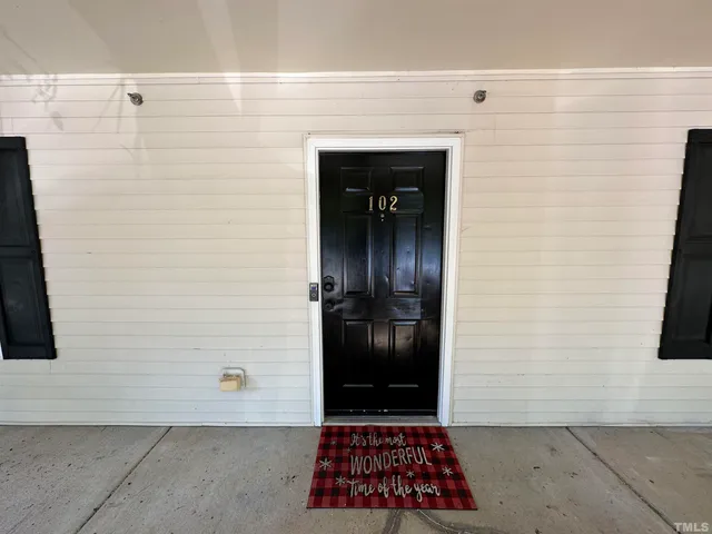 a view of a entryway door