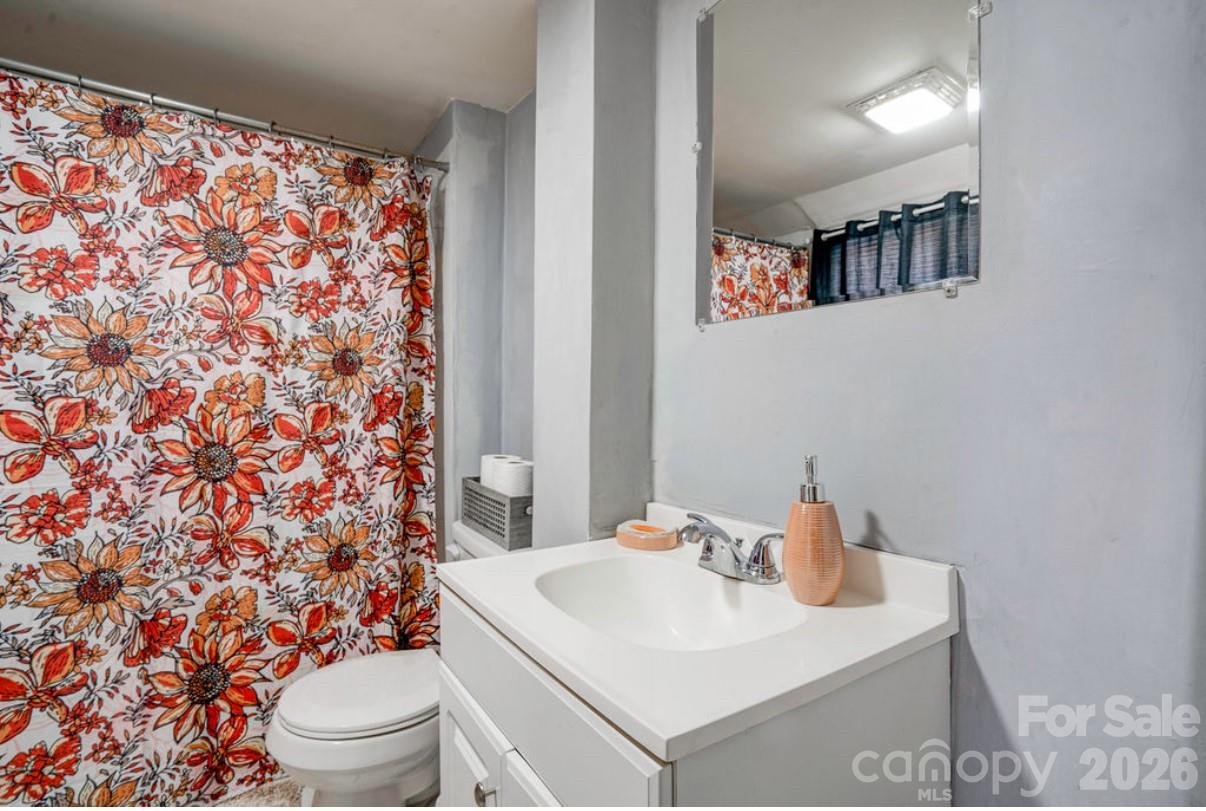 403 Whitener Street Shelby, NC 28152 - Photo 18 of 29 a bathroom with a sink toilet and shower