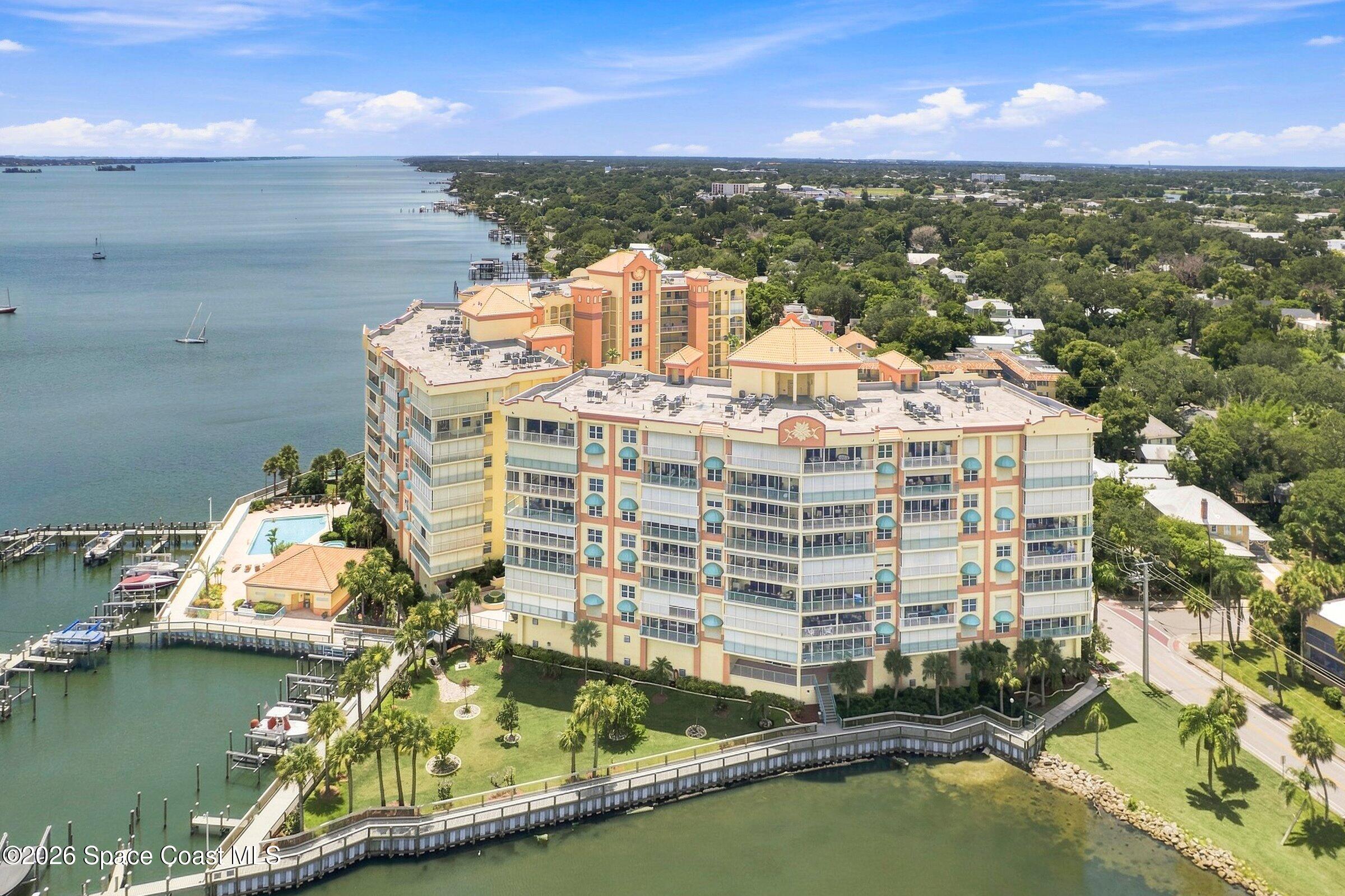 100 Riverside Drive, Unit 402 Cocoa, FL 32922 - Photo 36 of 72 40-100-Riverside-Aerials-504