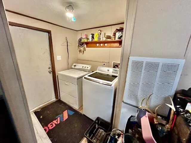 a room with storage and utility