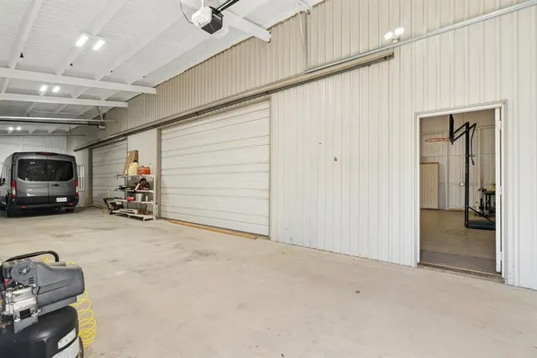 a view of a car garage