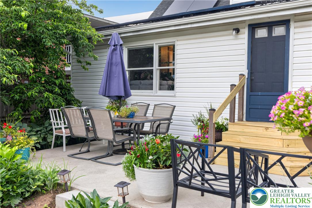 534 Ridge Street Emmaus, PA 18049 - Photo 33 of 40 a view of backyard with outdoor seating and potted plants