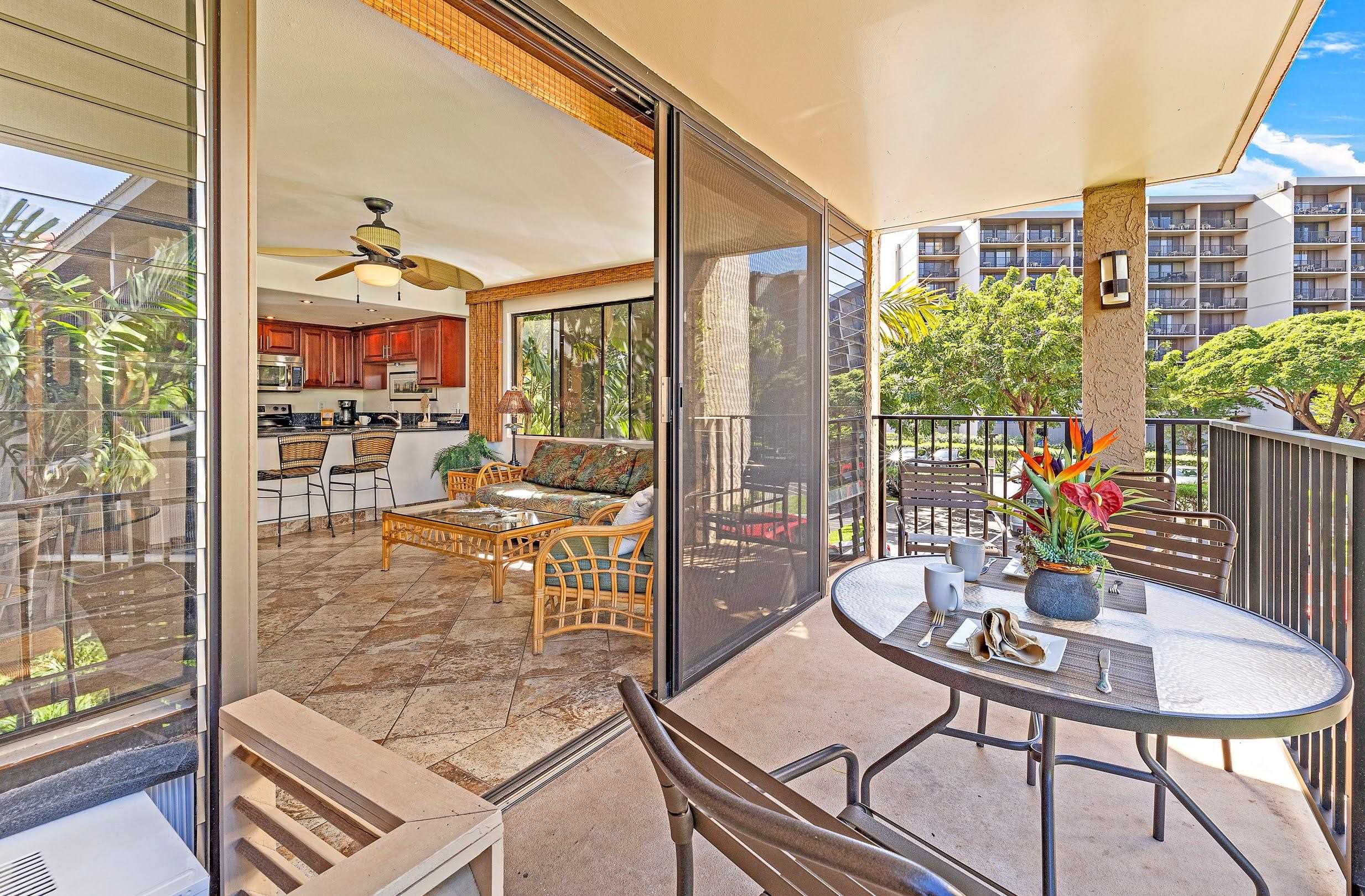 3543 Lower Honoapiilani Road, Unit H201 Lahaina, HI 96761 - Photo 6 of 31 a outdoor dining space with furniture