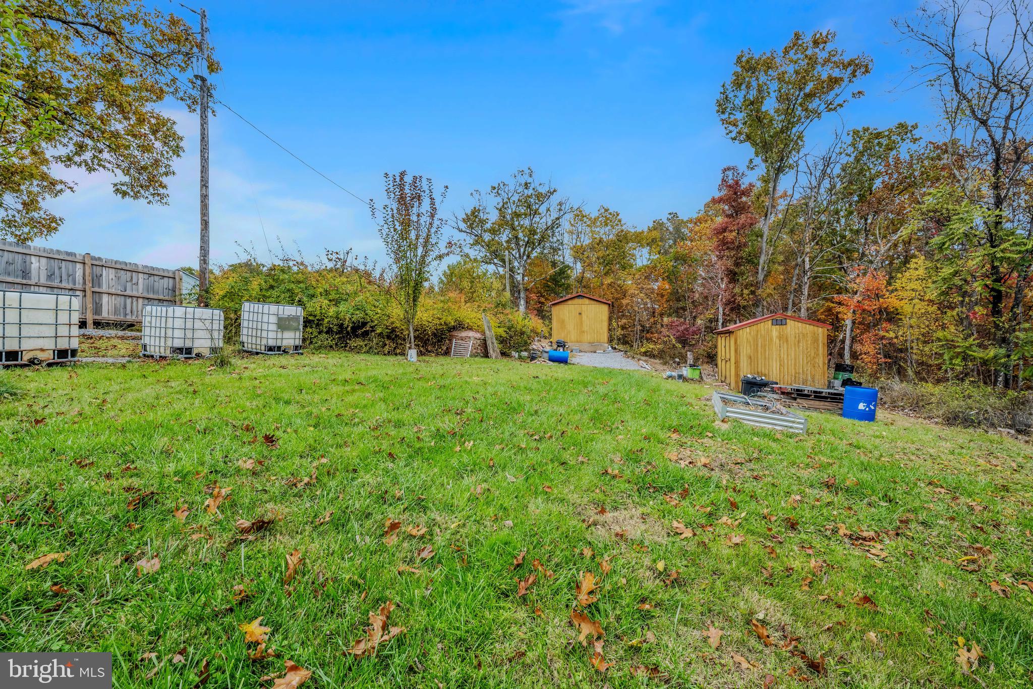 393 Ridersville Road Berkeley Springs, WV 25411 - Photo 17 of 32 a view of a garden with a building in the background