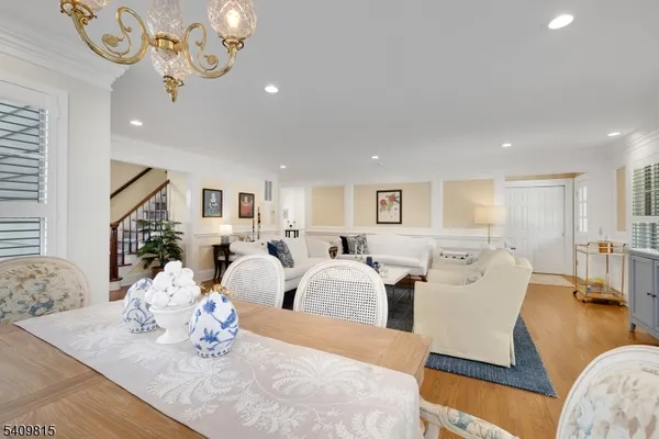 a large living room with lots of furniture