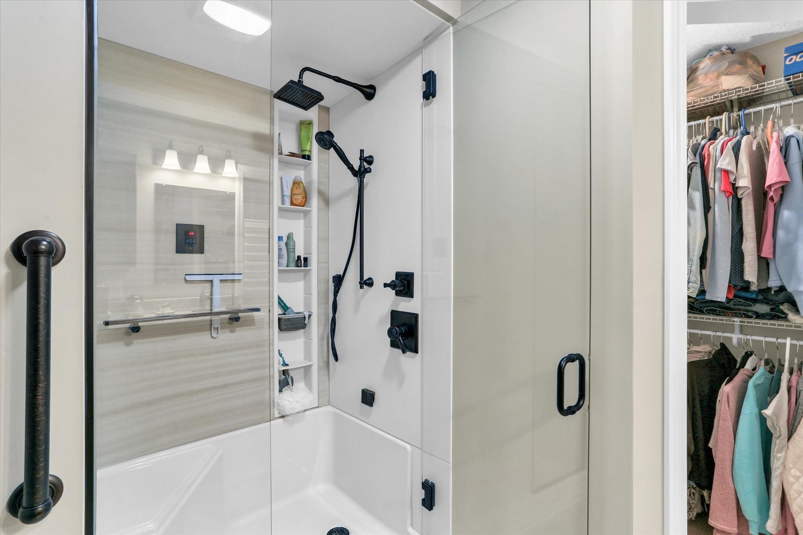 106 Cherry Drive Fithian, IL 61844 - Photo 30 of 39 a bathroom with a bathtub and a shower