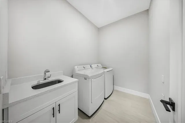 a bathroom with a sink and a vanity