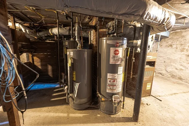 a view of water heater room
