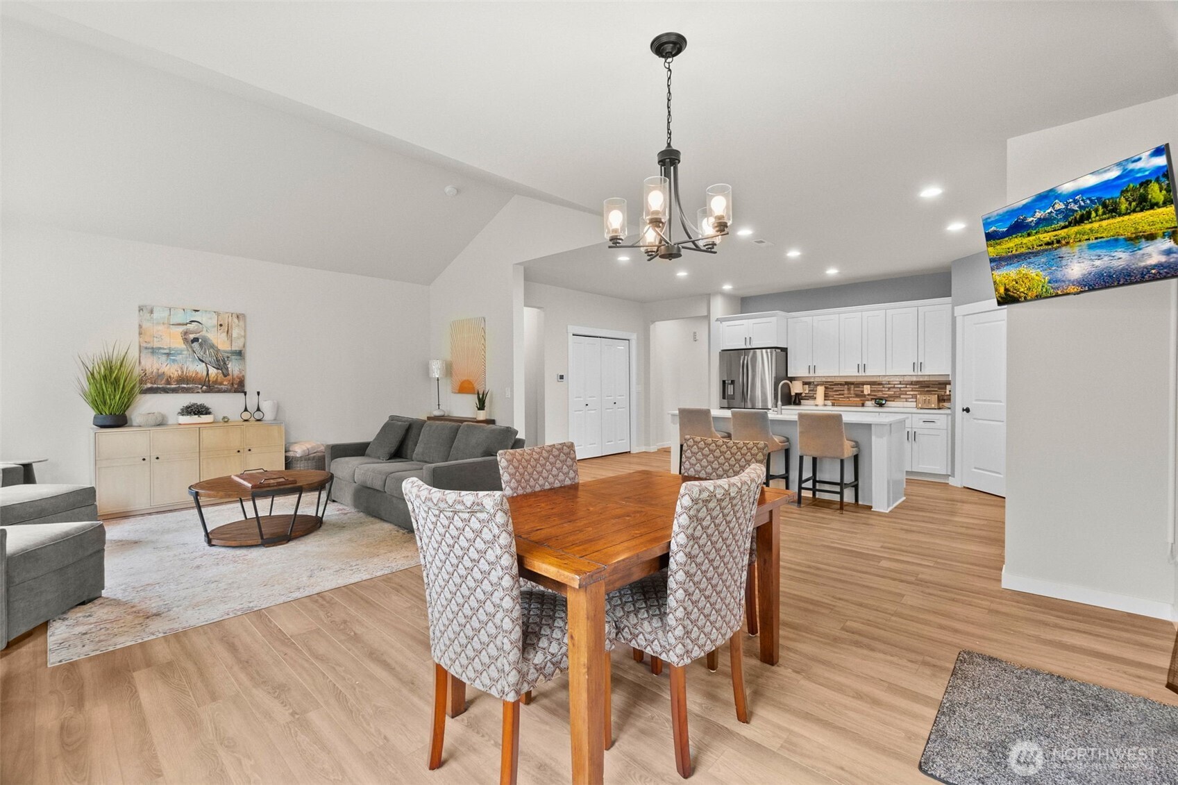 32 Coyote Road Montesano, WA 98563 - Photo 14 of 37 a view of a dining room with furniture and wooden floor