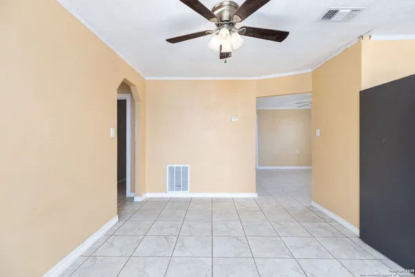 a view of an empty room