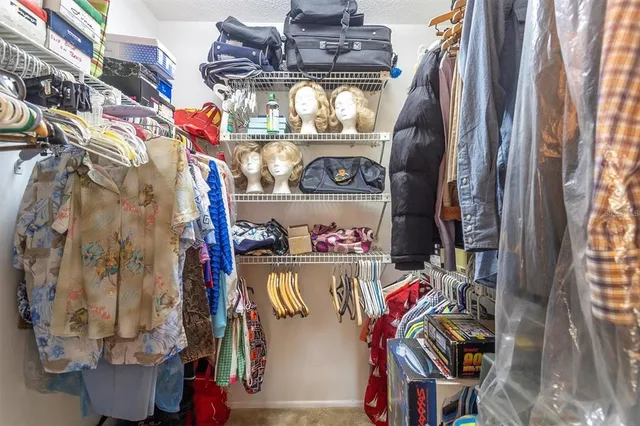 a view of walk in closet