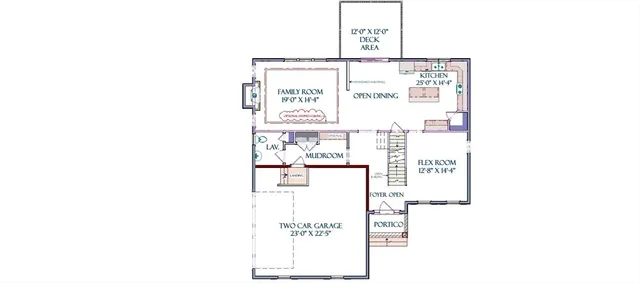 a picture of a floor plan