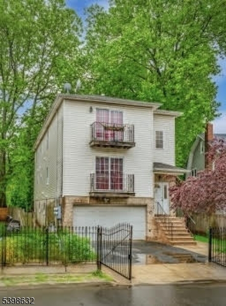 a view of a house with a balcony