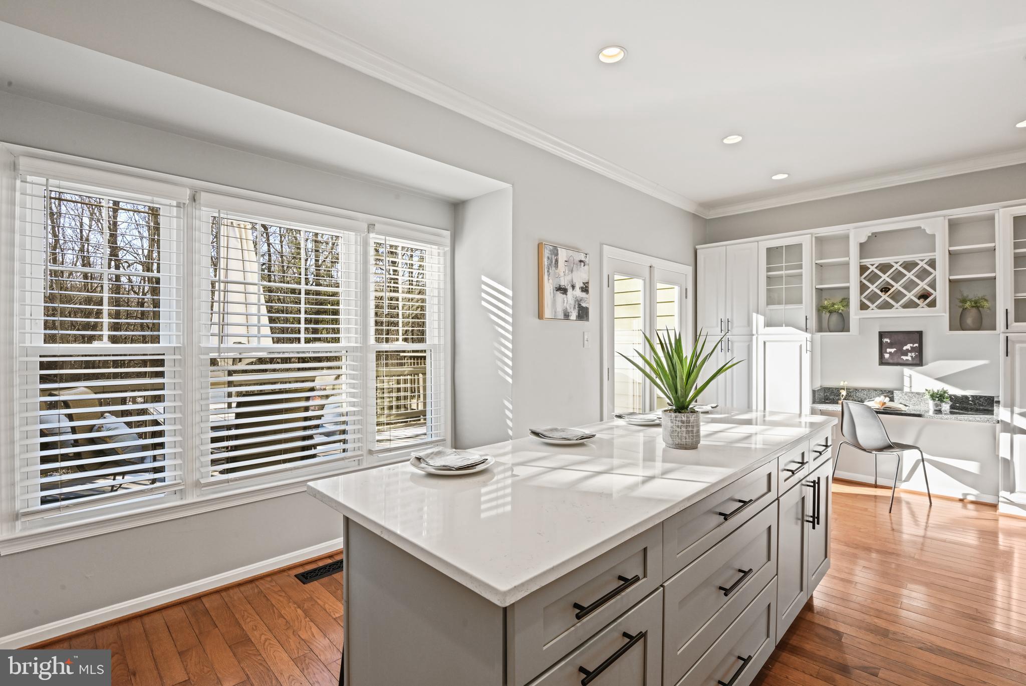 1271 Weatherstone Court Reston, VA 20194 - Photo 14 of 43 a bathroom with a granite countertop sink and a large mirror