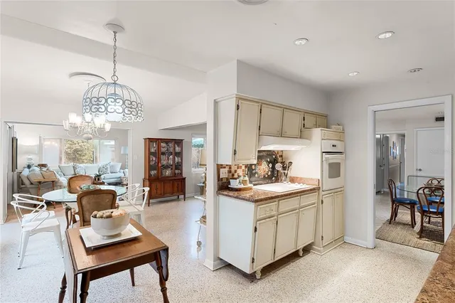 a view of a kitchen area living room and living room