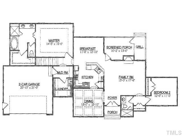 6500 Glendower Road Raleigh, NC 27613 - Photo 23 of 24 1st Floor Plan