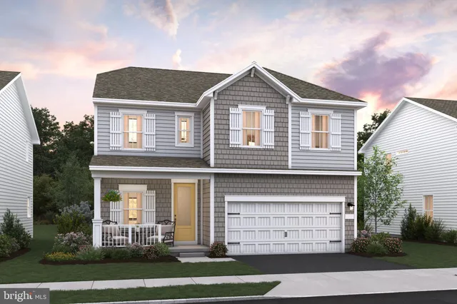 a front view of a house