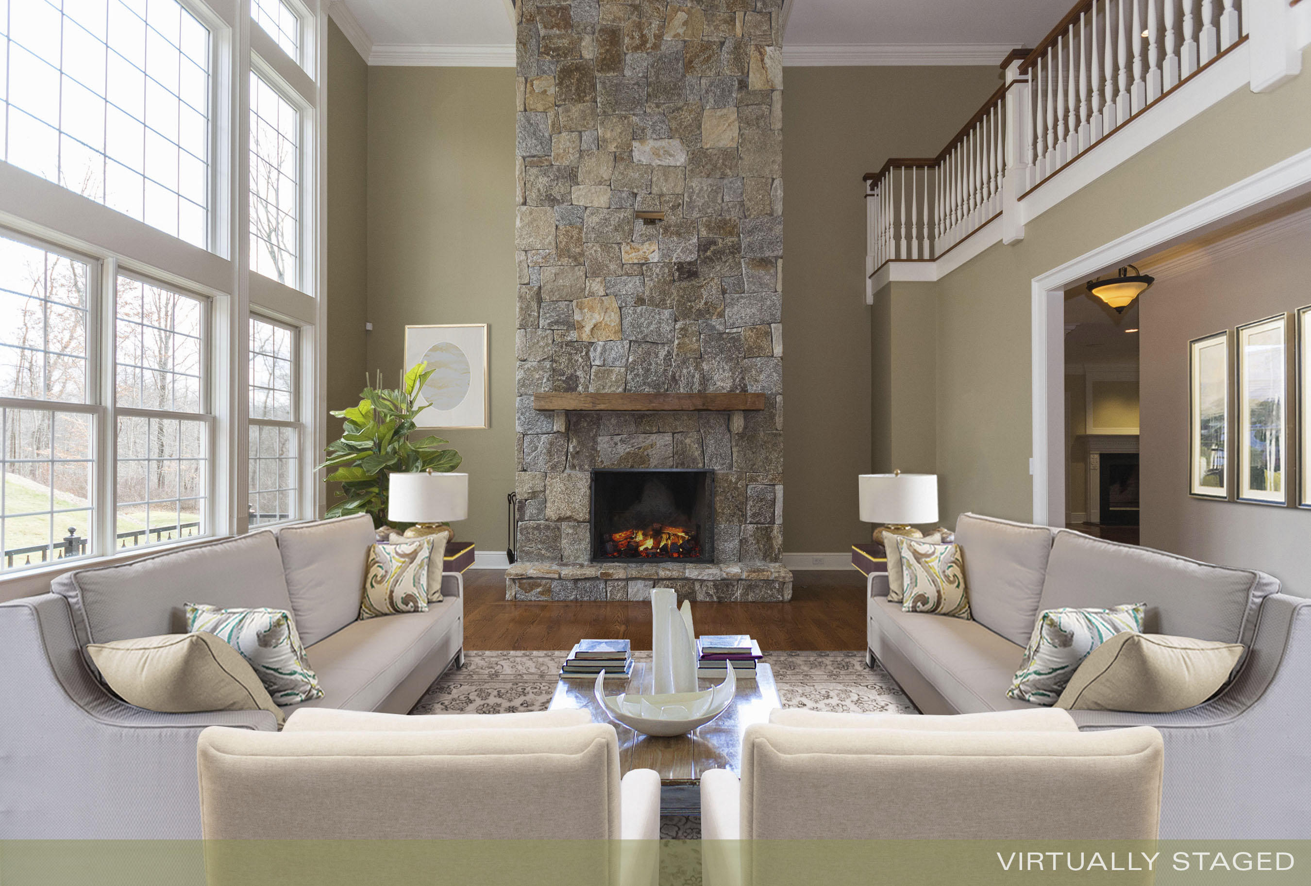 200 Limestone Road Ridgefield, CT 06877 - Photo 11 of 25 a living room with furniture and a fireplace