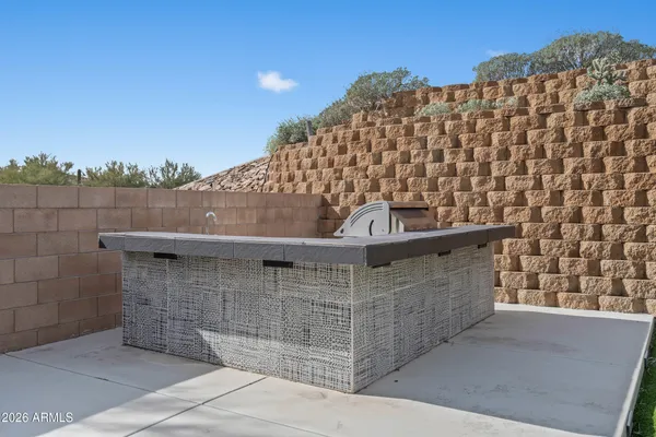 a view of a road with an ocean view