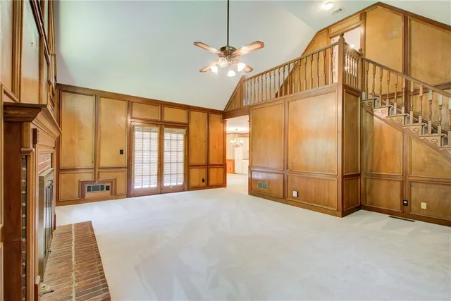 a view of an empty room