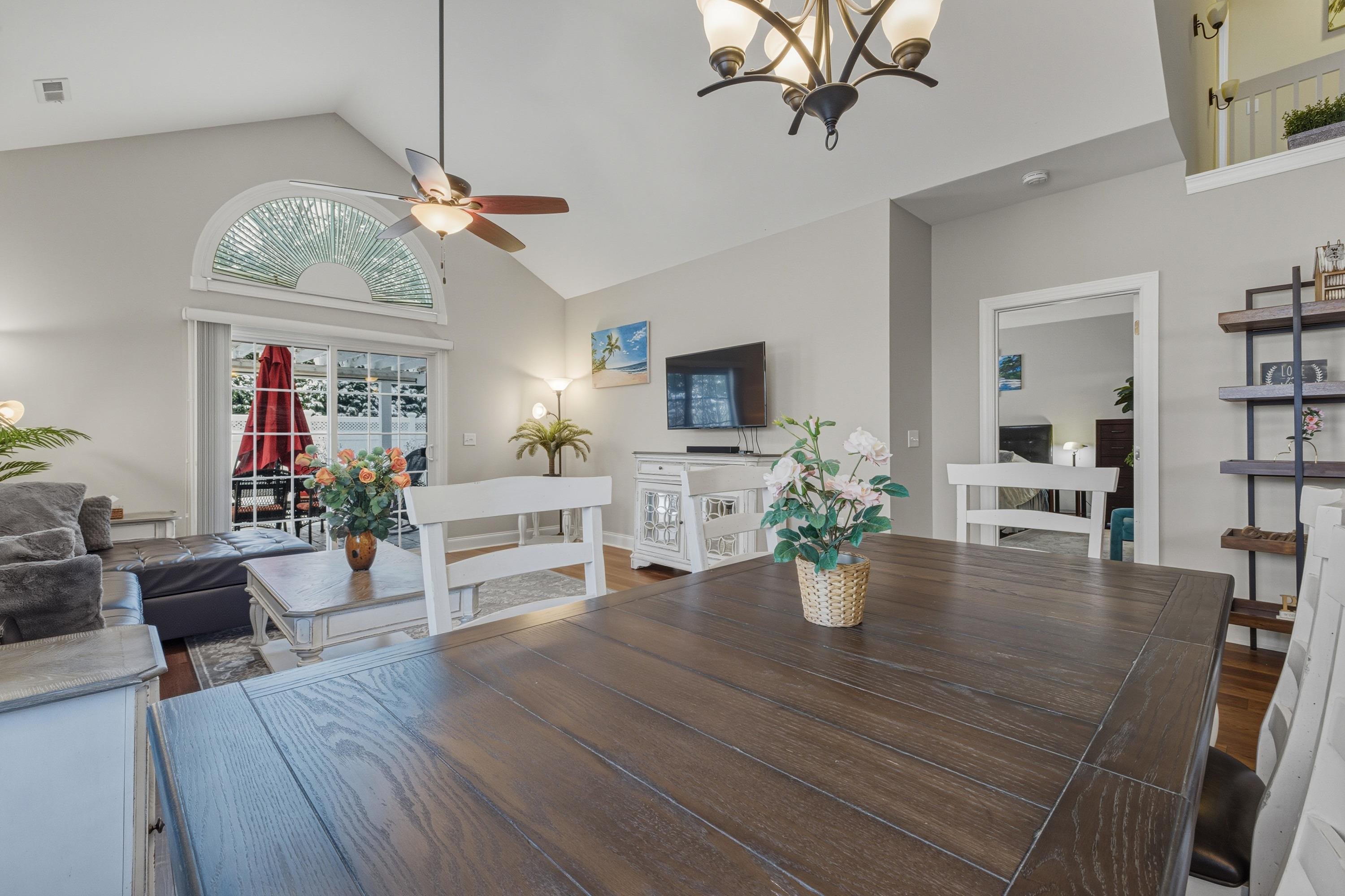 470 Callaway Circle Harrisonburg, VA 22801 - Photo 15 of 73 a view of a dining room with furniture a chandelier and wooden floor