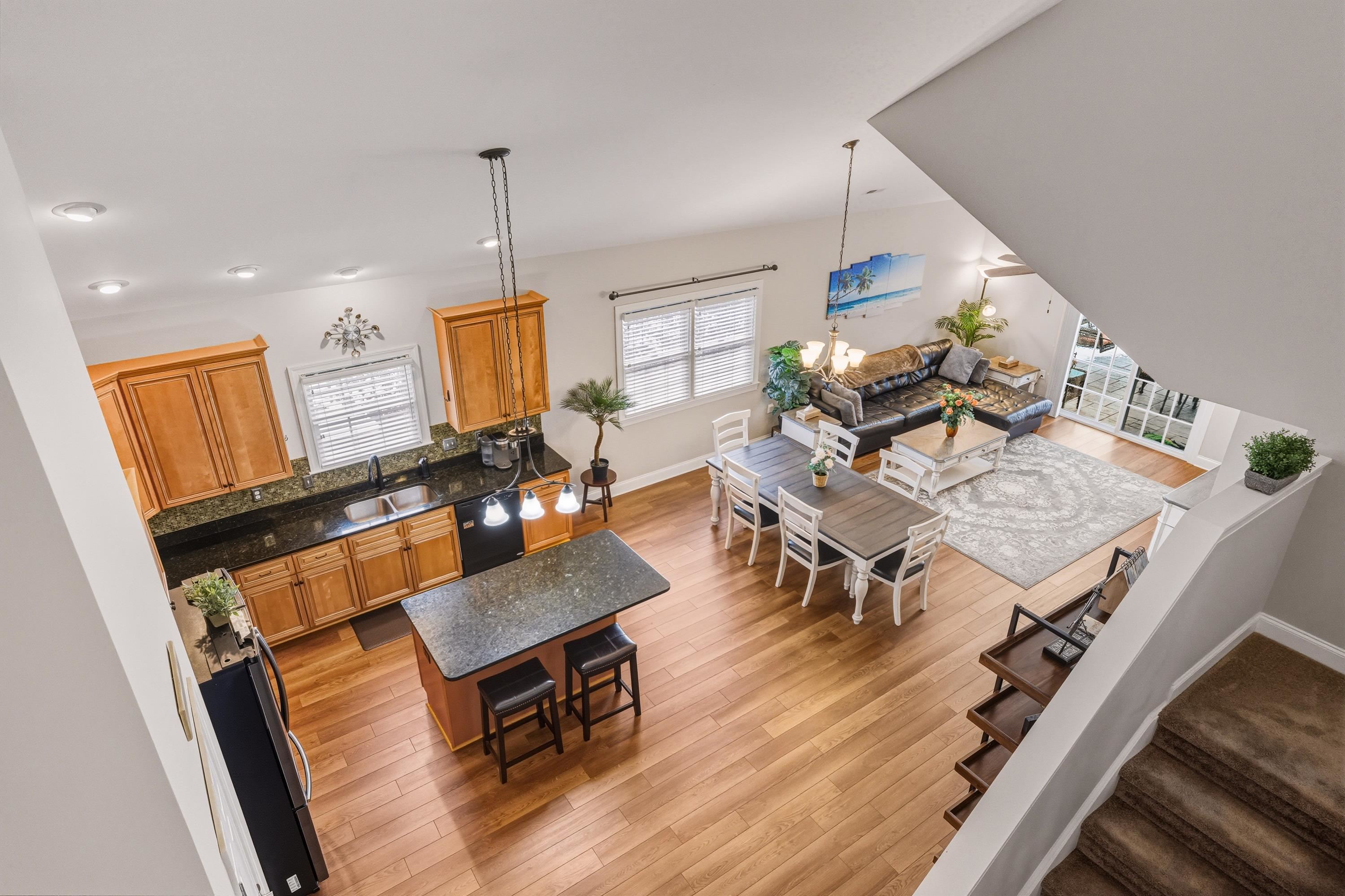 470 Callaway Circle Harrisonburg, VA 22801 - Photo 6 of 73 The large kitchen space offers a large kitchen island, pendant lights, recessed lighting, stainless steel appliances, granite counter-tops, and much more!
