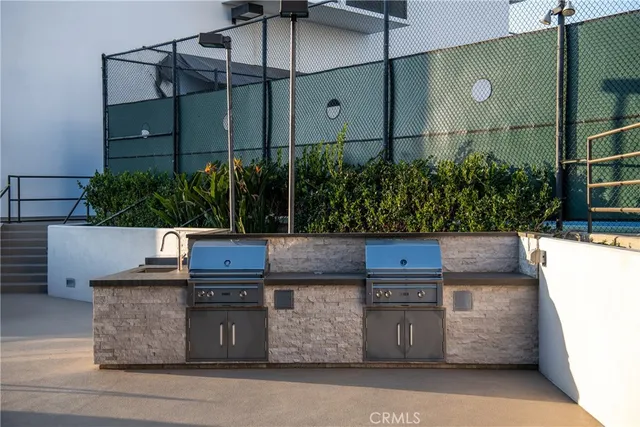 a view of a city with tall buildings