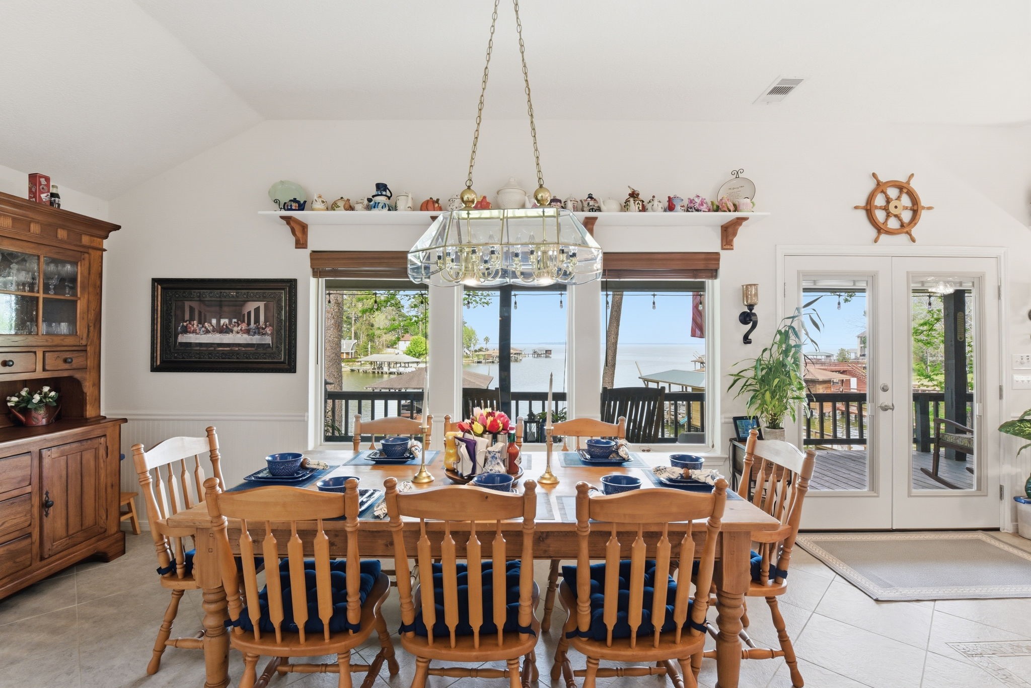 201 Lords Circle Coldspring, TX 77331 - Photo 16 of 48 a view of a dining room with furniture window and outside view