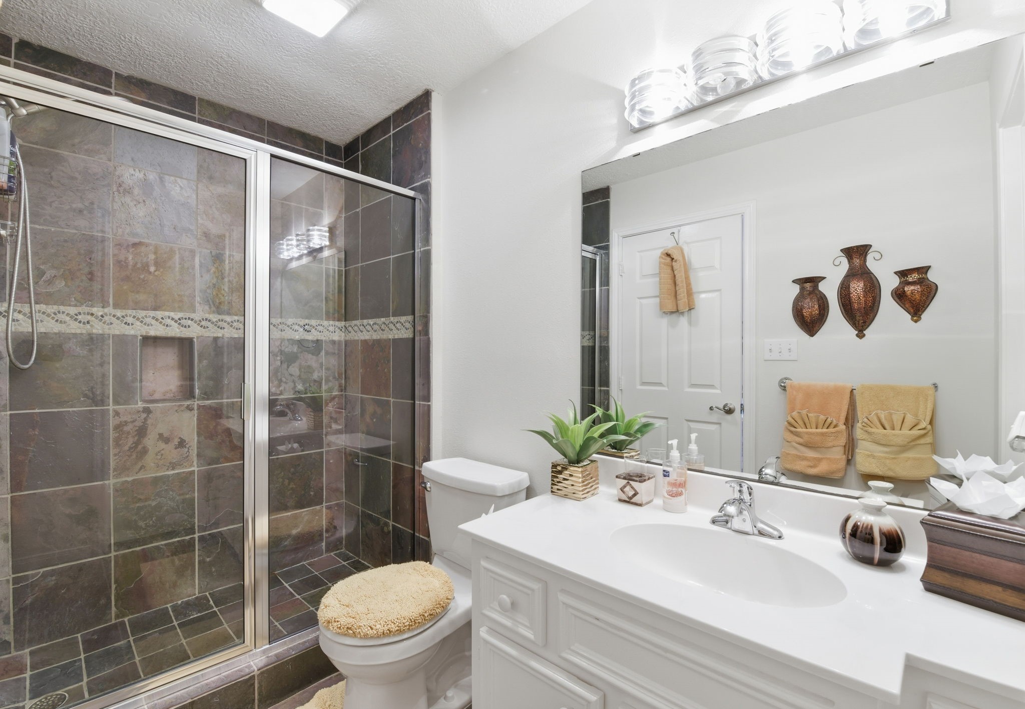 201 Lords Circle Coldspring, TX 77331 - Photo 30 of 48 a bathroom with a sink toilet and shower