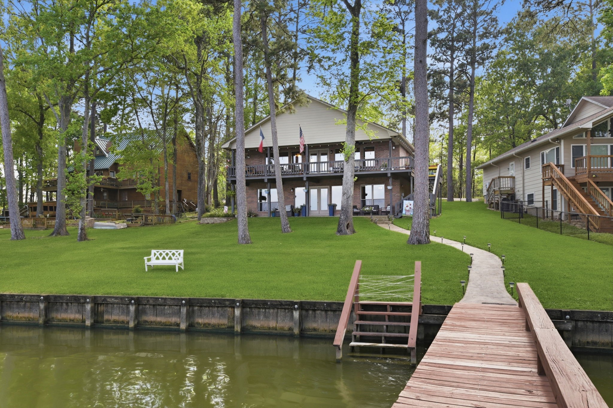 201 Lords Circle Coldspring, TX 77331 - Photo 38 of 48 a view of a house with a yard