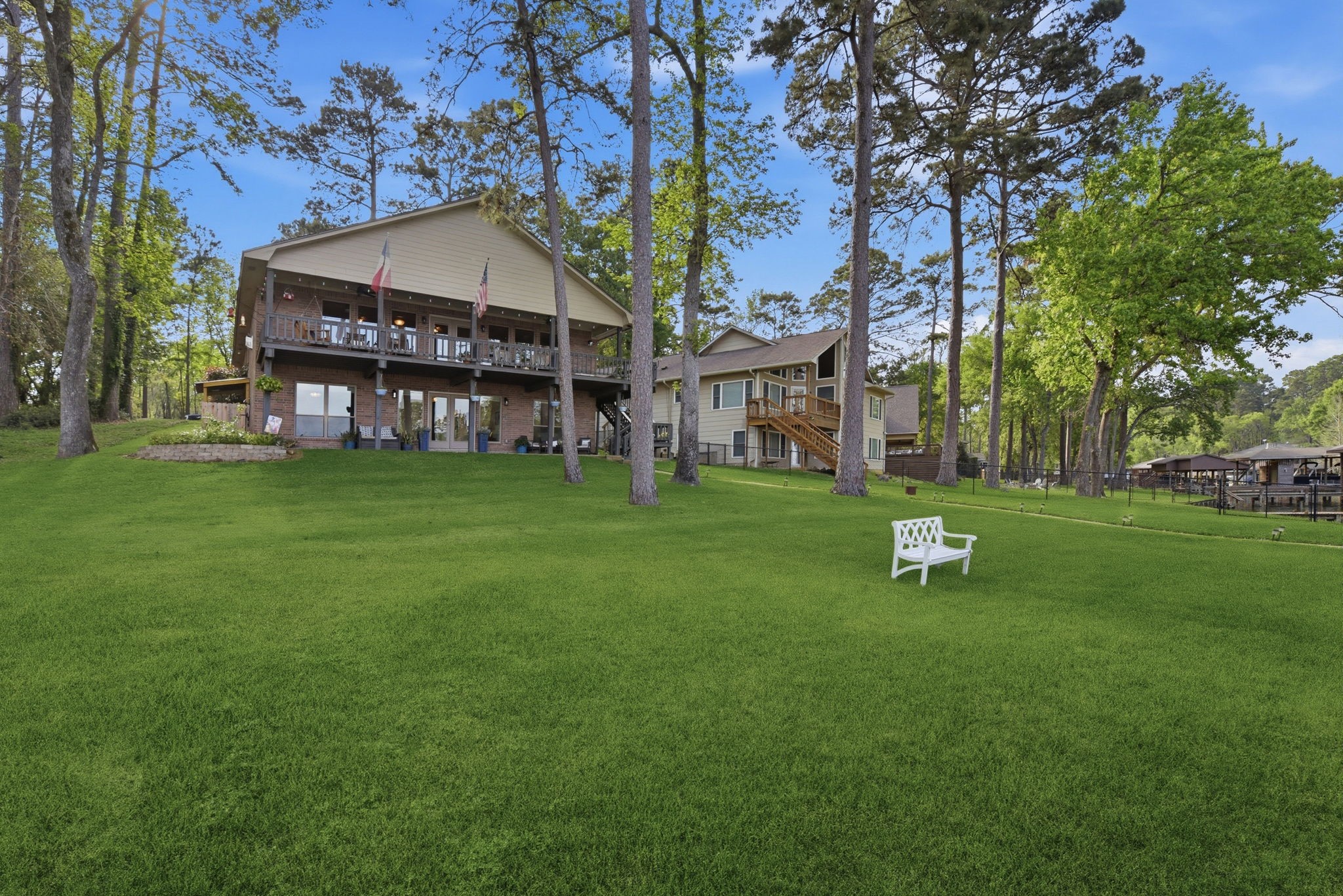 201 Lords Circle Coldspring, TX 77331 - Photo 43 of 48 a view of a house with a yard