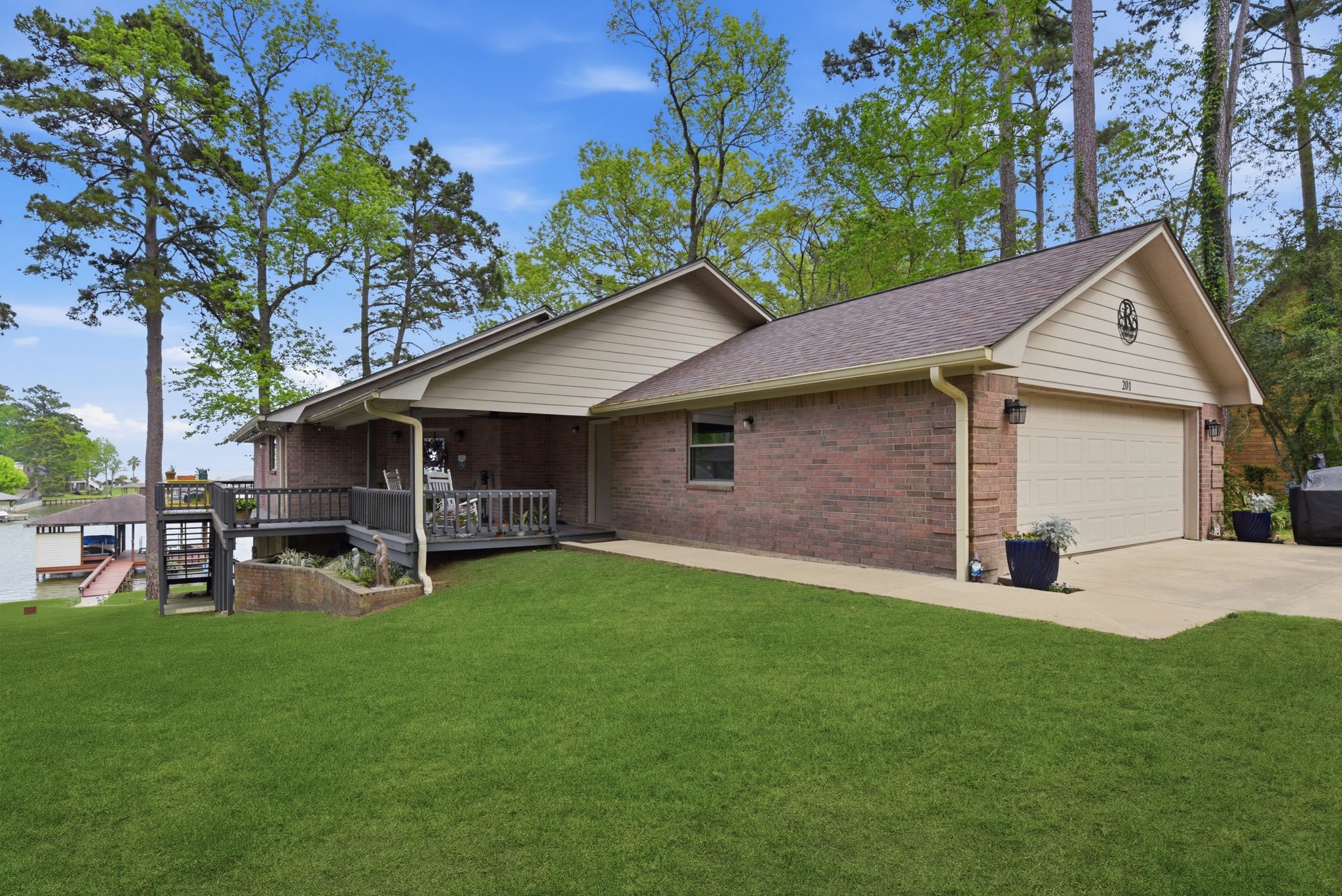 201 Lords Circle Coldspring, TX 77331 - Photo 5 of 48 a front view of house with yard and seating area