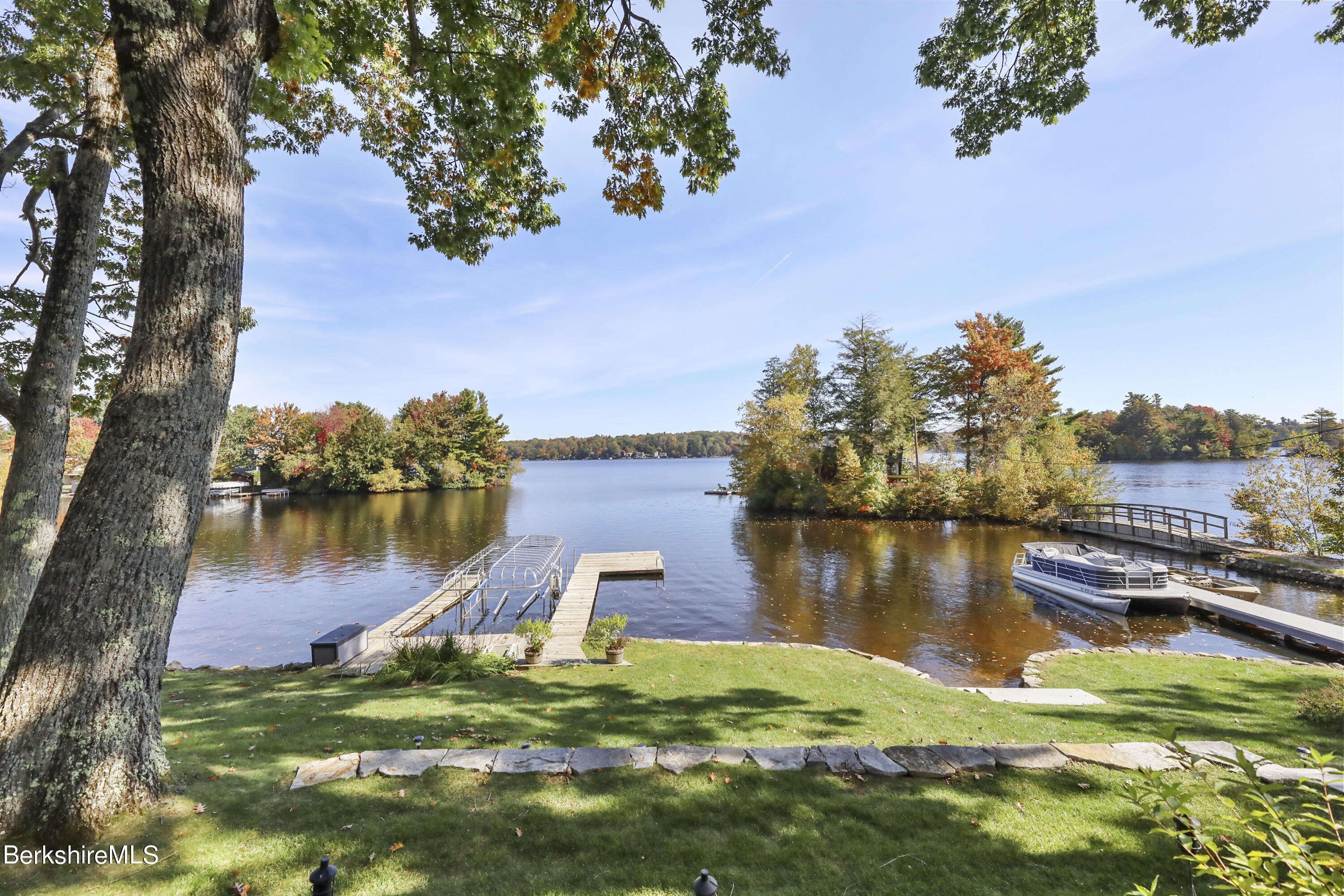 29 South Bay Road Otis, MA 01029 - Photo 23 of 27 a view of a lake with houses