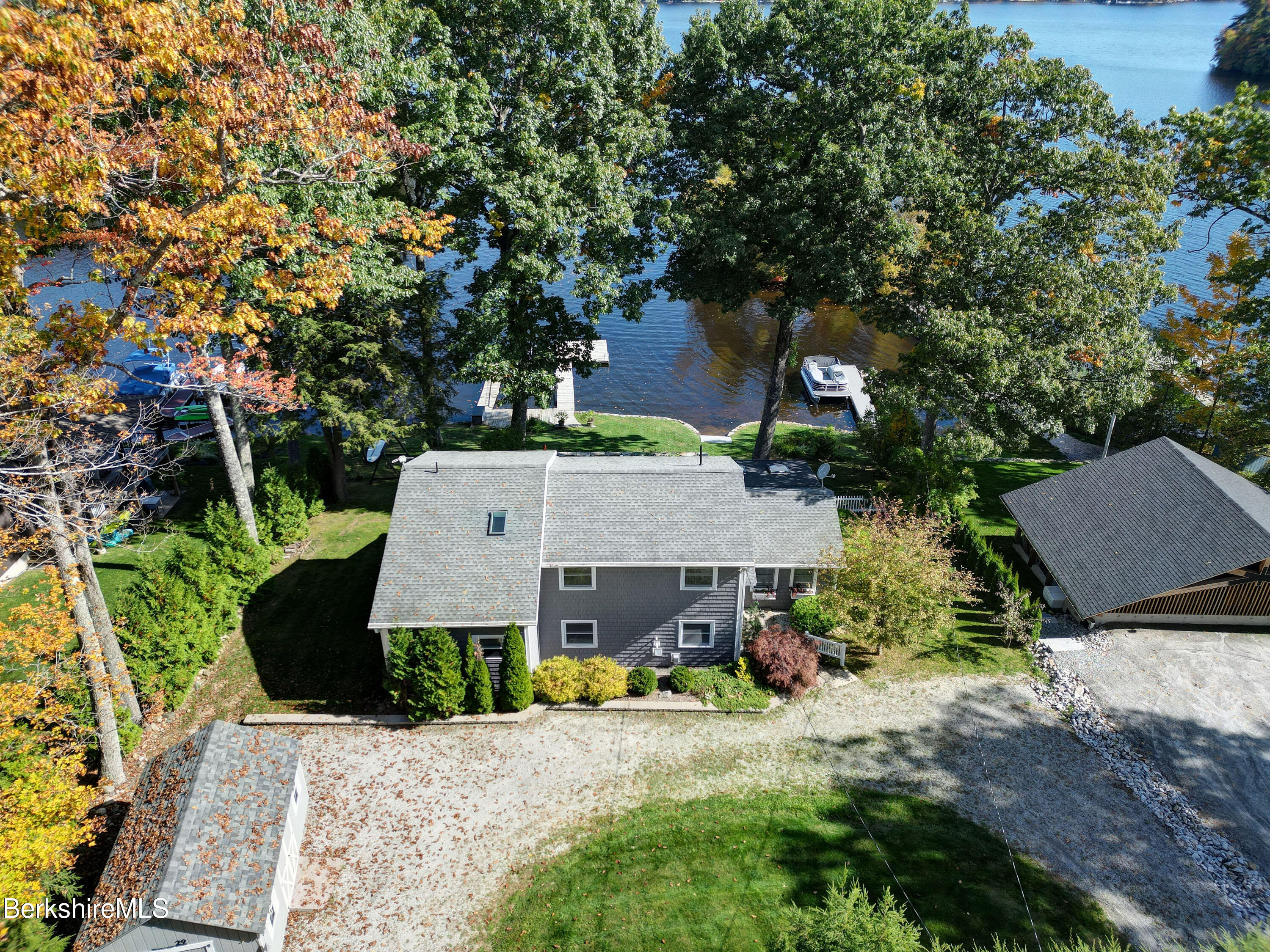 29 South Bay Road Otis, MA 01029 - Photo 24 of 27 an aerial view of a house